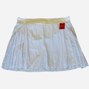 SPANX Get Moving Booty Boost Pleated Skort Women's White Tennis, Golf, Size 2XL